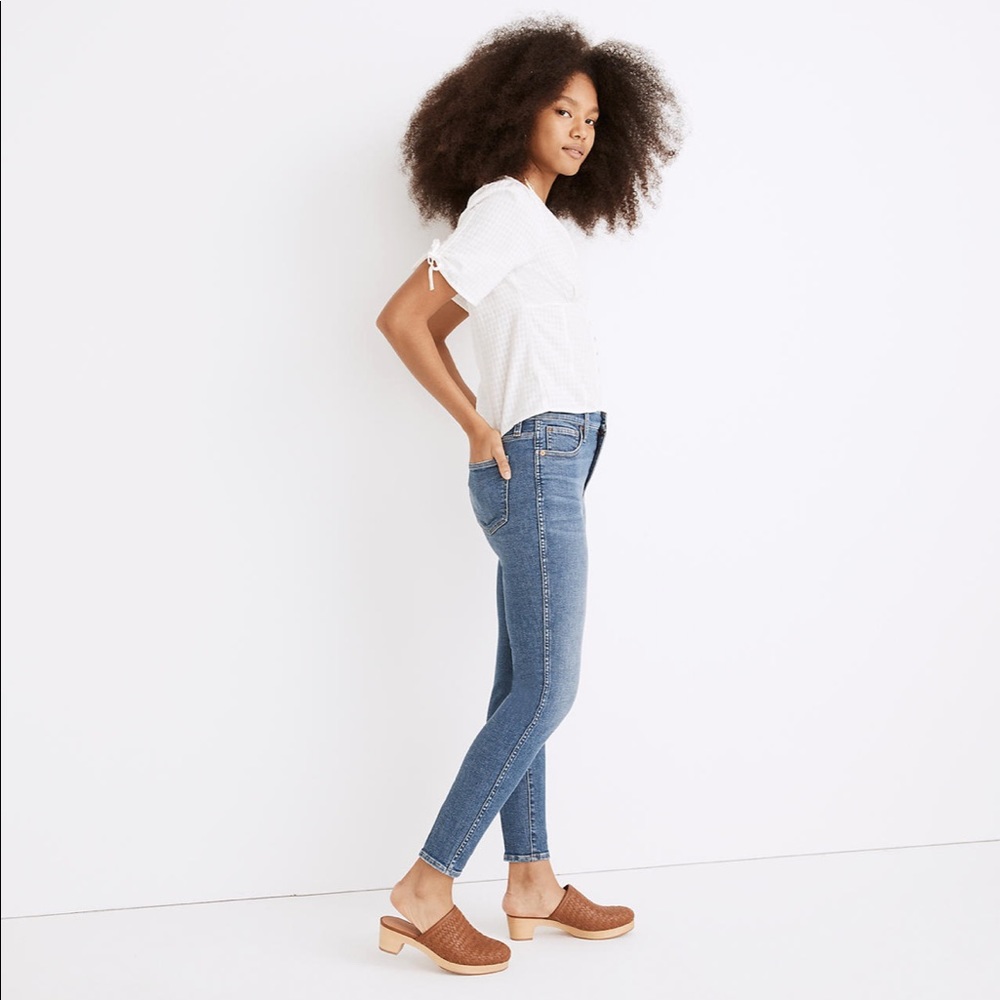 NWT Madewell Tall 10" High-Rise Skinny Crop Jeans in Bradfield Wash - Picture 5 of 5